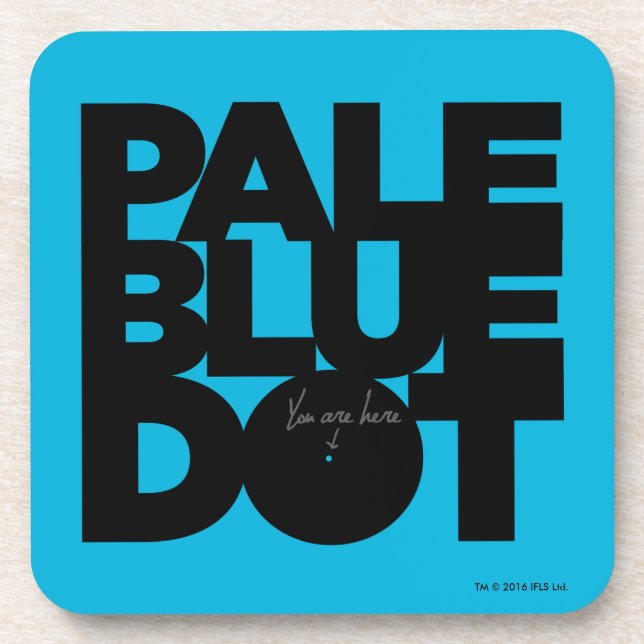 Pale Blue Drink Coaster (Front)