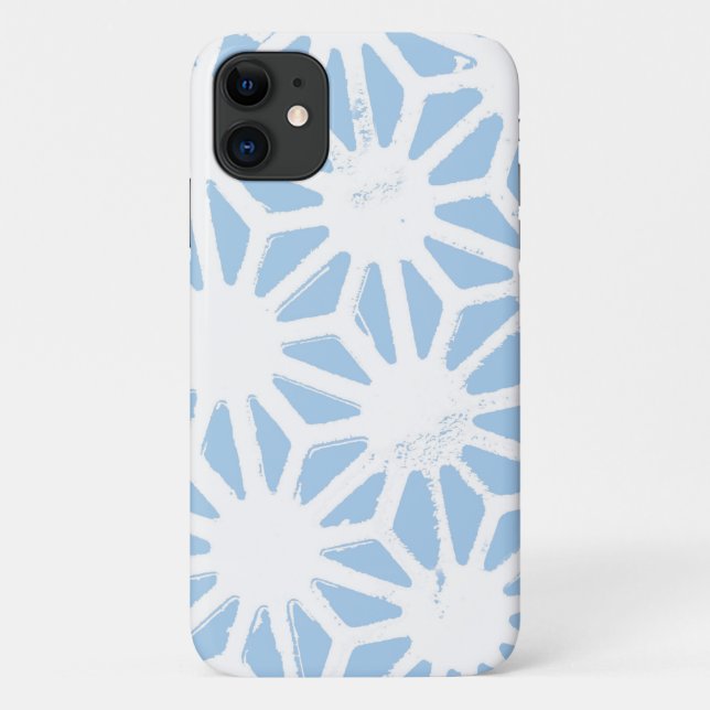 Pale blue geometric pattern Case-Mate iPhone case (Back)