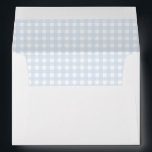 Pale Blue Gingham Classic Boys Baby Shower Address Envelope<br><div class="desc">Celebrate your baby boy's baby shower with our adorable simple pale blue gingham pattern baby shower matching envelopes.</div>