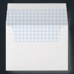 Pale Blue Gingham Classic Boys Baby Shower Address Envelope<br><div class="desc">Celebrate your baby boy's baby shower with our adorable simple pale blue gingham pattern baby shower matching envelopes.</div>