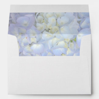 Pale Blue Hydrangea Floral Inside A7 Envelope