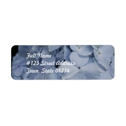 Pale Blue Hydrangea Label