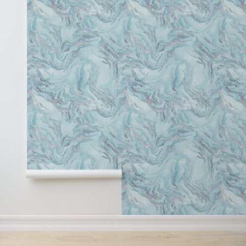 Pale Blue Marble Wallpaper