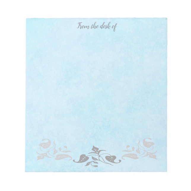 Pale Blue Notepad (Front)