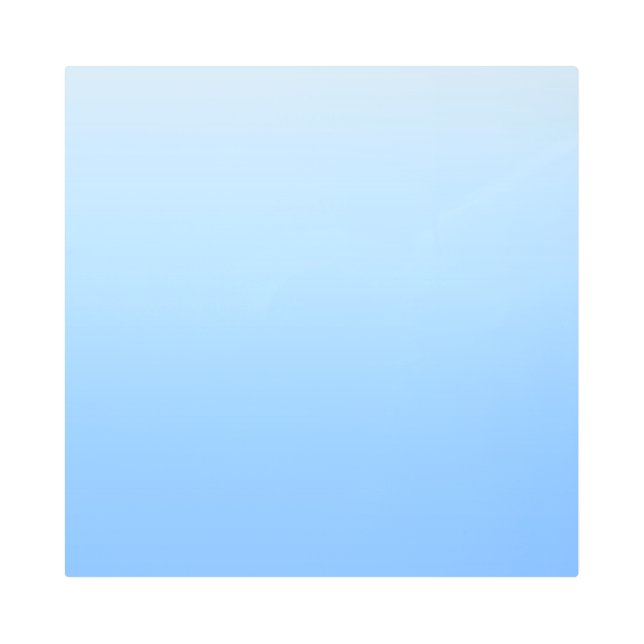 Pale blue ombre background metal print (Front)