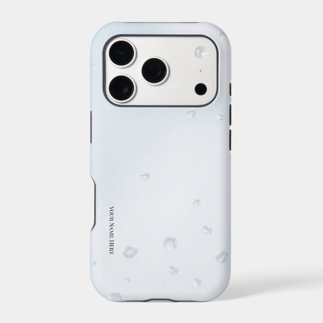 Pale Blue Pearl Ice Gradient iPhone Case (Back)