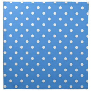 Pale Blue Polka Dot Art Cloth Napkin