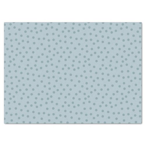 Pale Blue Polka Dots Patterned Tissue Paper