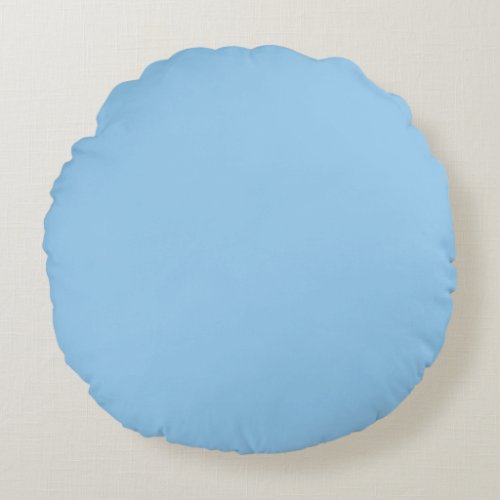 Pale Blue Round Pillow