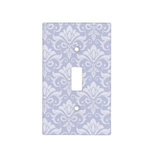 Pale Blue Shabby Chic Damask Light Switch Cover