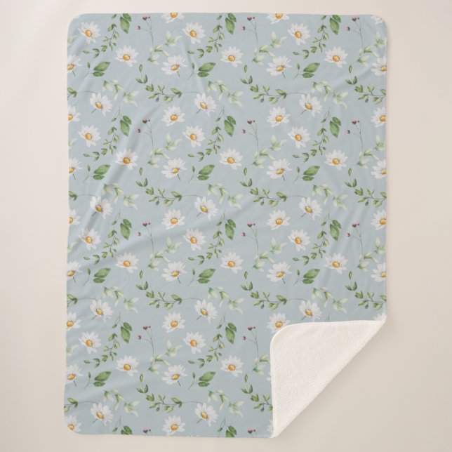 Pale blue Sherpa Blanket (Front)