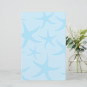 Pale Blue Starfish Pattern. (Standing Front)