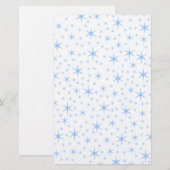 Pale Blue Stars Pattern. (Front/Back)