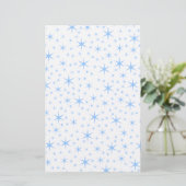 Pale Blue Stars Pattern. (Standing Front)