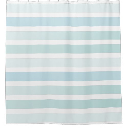 Pale Blue Stripes Pattern Classic Shower Curtain
