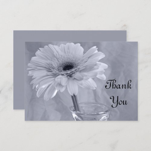 Pale Blue Tinted Daisy Thank You Notes _ Flat Invitation