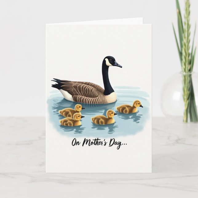 Pale Blue Waterbird Card (Front)