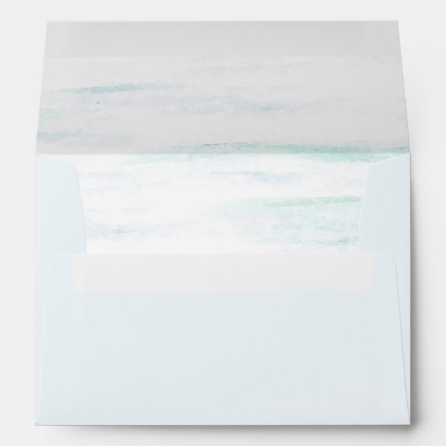 Pale Blue Watercolor Envelope (Back (Bottom))