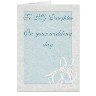 Pale Blue Wedding Card