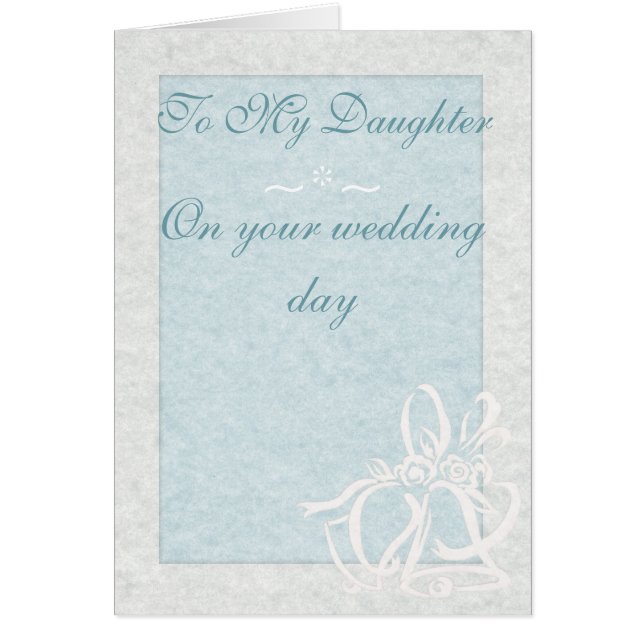 Pale Blue Wedding Card (Front)