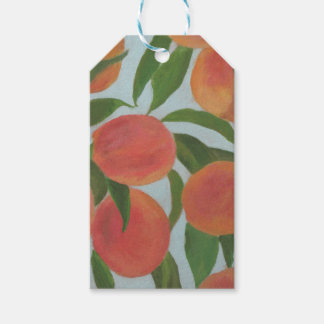 Pale Blue with Peaches Favor Tag