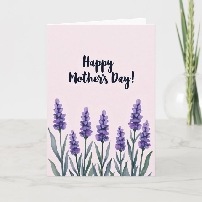 Pale Blush Floral Card (Front)