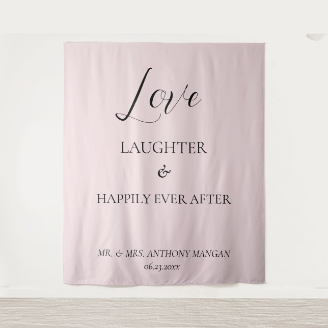 Pale Blush Love Ever After Backdrop (Front)