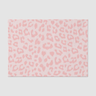 Pale Blush Pink Leopard Print Tissue Paper