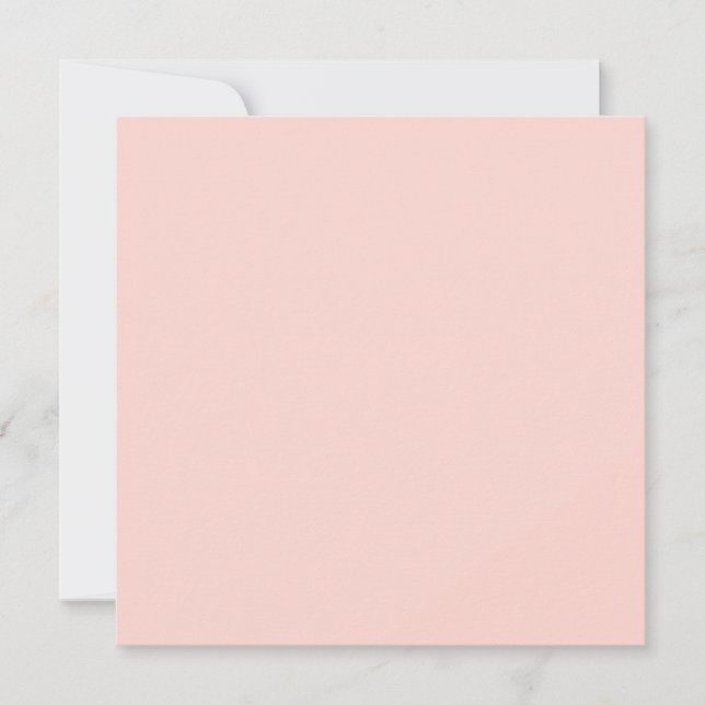 Pale Blush Pink Solid Color  Card (Front)