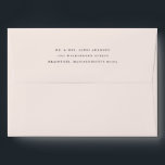 Pale Blush Pink with Return Address on Back Flap Envelope<br><div class="desc">This A7 envelope is in a custom pale blush pink (F9EDE8) color with a classic style return address added to the back flap. // For inquiries about custom design changes by the independent designer please email paula@labellarue.com BEFORE you customize or place an order.</div>