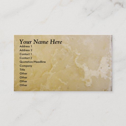 Customizable Pale Business Card