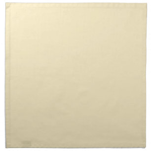 Pale Buttercup Yellow Solid Color Cloth Napkin