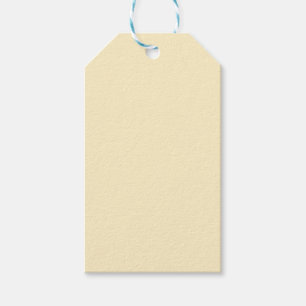 Pale Buttercup Yellow Solid Color Gift Tags