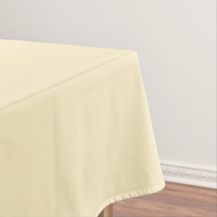 Pale Buttercup Yellow Solid Color Tablecloth