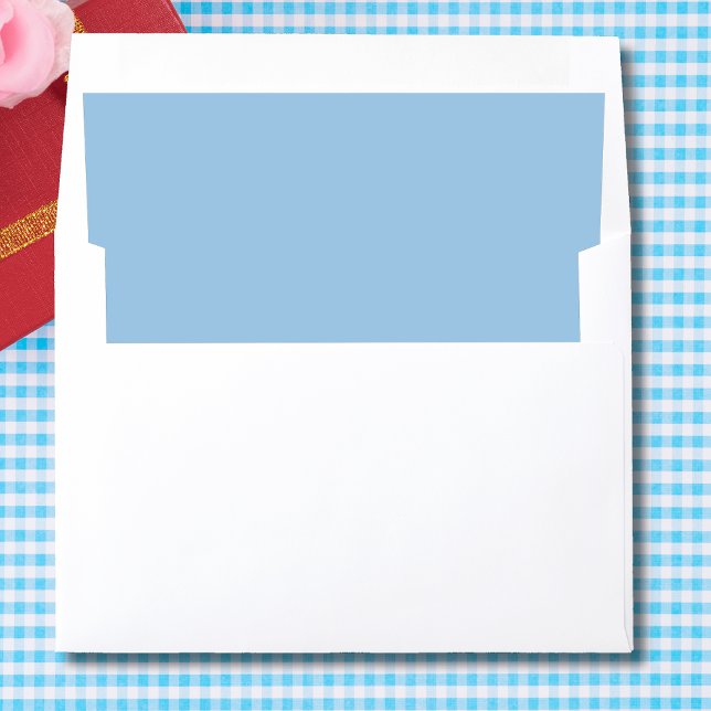 Pale Cerulean chic soft solid color Envelope Liner (Creator Uploaded)