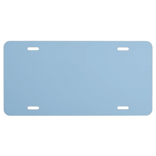 Pale Cerulean Solid Color License Plate