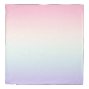 Pale colourful gradient background duvet cover