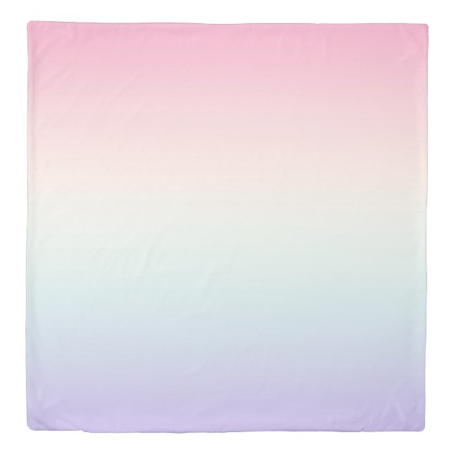 Pale colourful gradient background duvet cover (Front)