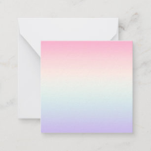 Pale colourful gradient background note card