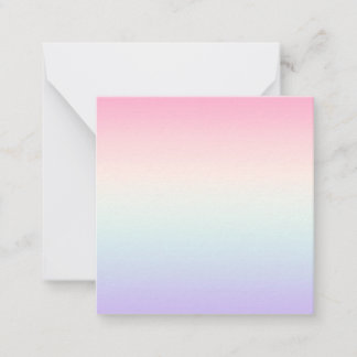 Pale colourful gradient background note card