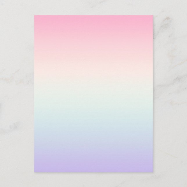 Pale colourful gradient background postcard (Front)