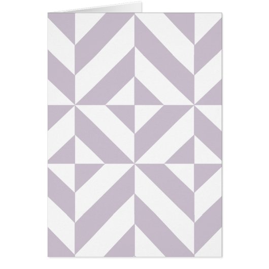 Pale Cool Grape Geometric Deco Cube Pattern (Front)
