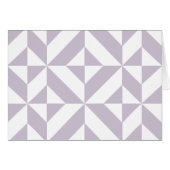 Pale Cool Grape Geometric Deco Cube Pattern (Front Horizontal)