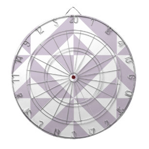 Pale Cool Grape Geometric Deco Cube Pattern Dart Board