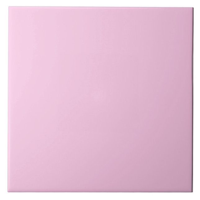 Pale Cool Pink Ceramic Tile. Ceramic Tile (Front)