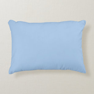 Pale Cornflower Blue Solid Color Accent Pillow