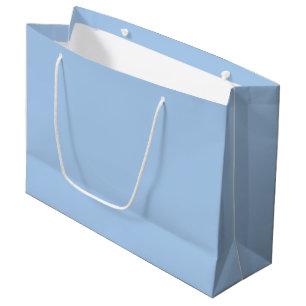 Pale Cornflower Blue Solid Color Large Gift Bag