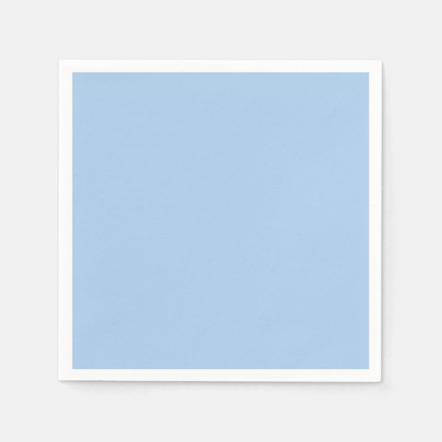 Pale Cornflower Blue Solid Color Napkins (Front)