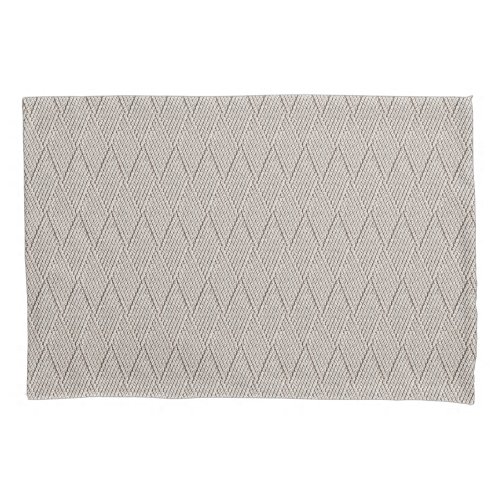 Pale Cream Faux Diamond Knit Pattern Small Pillow Case