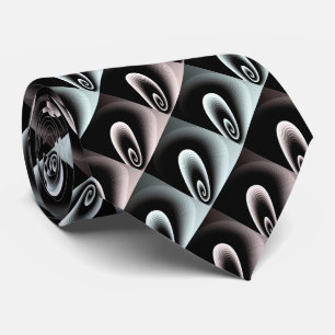 Pale Cyan Blue & Red Burgundy COOL Modern Pattern Neck Tie